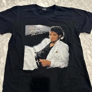 Size M Black Michael Jackson's Thriller Short Sleeve Graphic T-Shirt 100% Cotton